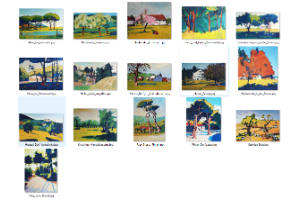 Laendliche Gegend Baeume