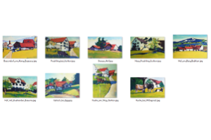 Laendliche Gegend Bauernhoefe