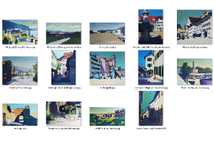 Laendliche Gegend Doerfer Staedte