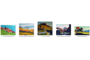 Laendliche Gegend Rebhaenge